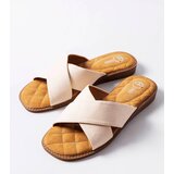 Gemre Beige Tiana Slides | Shoptok.si