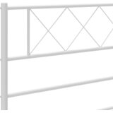  Metalno zamjensko uzglavlje bijelo 100 cm | shoptok.hr
