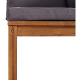  Modularna kutna sofa s tamnosivim jastucima bagremovo drvo | shoptok.hr