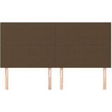  Posteljno vzglavje 4 kosa temno rjav 100x5x78/88 cm blago, (20932378) | Shoptok.si