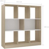 Ormarić za knjige bijeli i boja hrasta 97 5x29 5x100 cm iverica | shoptok.hr