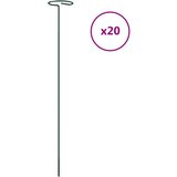vidaXL Oporni stebri za vrtne rastline 20 kosov zeleni 40 cm jeklo, (21061818) | Shoptok.si