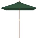  Vrtni suncobran s drvenim stupom zeleni 198 x 198 x 231 cm | Eponuda.ba
