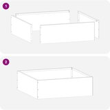 vidaXL Robovi trave 6 pcs Rjav 40 x 40 x 13 cm Vremensko odporno jeklo | Shoptok.si