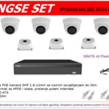 Longse VIDEO NADZOR SET 4 IP KAMERE IPDD4X4KLMZ-9CH-POE-5MP | Eponuda.ba