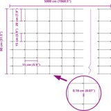 vidaXL Ograja 0.8x50 m Pocinkano jeklo | Shoptok.si