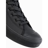 Ombre Men's high top sneakers with zipper for easy donning - black | shoptok.hr