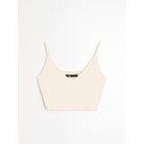 Sinsay Pamučni top na naramenice | shoptok.hr