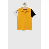 OVS Pamučna polo majica boja: žuta, s uzorkom