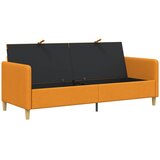 SOFA s pohranom Tamno žuta 192 x 78 x 87 cm Poliester | Shoptok.si