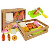 Set brze hrane za igru za rezanje + daska i nož  Set brze hrane za igru za rezanje + daska i nož Slike