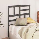 Maison Chic posteljno vzglavje - vzglavna omarica - nočna omarica sivo 106x4x104 cm trdna borovina, (21705018) | Shoptok.si