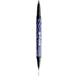 NYX Professional Makeup Beetlejuice Pinstripe Duo Liner tekoče črtalo za oči 2 v 1 odtenek 02 Purple Chrome 0,5 ml Cene