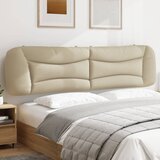 vidaXL Vzglavna stranica krem 200 cm blago | Shoptok.si
