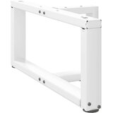  Noge za klubsko mizico v obliki črke T, 2 kosa, bele barve, 70x25x(30-31) cm, jeklo, (22123617) | Shoptok.si