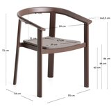 Kave Home Smeđa vrtna stolica Erice – | shoptok.hr