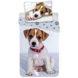 Jerry Fabrics Siva enojna bombažna otroška posteljnina 140x200 cm Dog – | Shoptok.si