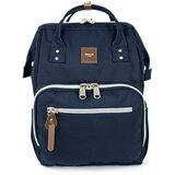 Himawari Unisex's Backpack tr23098-4 Navy Blue Cene