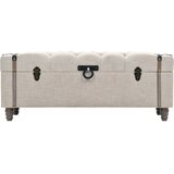  3-dijelni set klupa za pohranu 112x37x45 cm od drva i čelika | shoptok.hr
