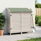 Vrtna Šupa s krovom Bijela 106 x 56 x 113,5 cm Čvrsto drvo jele | shoptok.hr