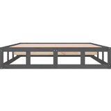  Za krevet od masivnog drva sivi 150x200 cm 5FT veliki | shoptok.hr