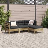  4-dijelni set vrtnih sofa s jastucima od impregnirane borovine | shoptok.hr