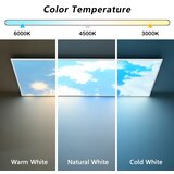  Brilagi -LED Prigušiva stropno svetlo SLIMFRAME LED/80W/230V 120x60 cm srebrna/plava + sa daljinskim upravljačem | Eponuda.com