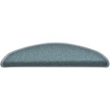  Prostirke za stepenice 15 kom 56x17x3 cm morsko plave poluokrugle | shoptok.hr