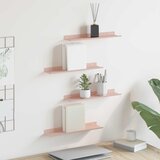  Lebdeća polica Zidne 4 pcs Ružičasta 40 x 8,5 x 2,5 cm Čelik | shoptok.hr