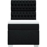  Krevet s oprugama i madracem crni 90x200 cm od tkanine | shoptok.hr