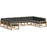  Set vanjskih sofa s jastukom 9 pcs Bijela i antracit | shoptok.hr