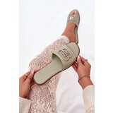 Boto Flat Women's Sandals With Decorative Detail Green Nenitta | shoptok.hr