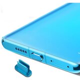 Cadorabo zaščitni pokrovček, združljiv z usb c v temno modri barvi za zaščito pred prahom za polnjenje vrat za prah, (20621994) Cene