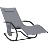 Gugalni ležalnik siv jeklo in tekstil, (20663167) | Shoptok.si