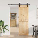  Klizna vrata NARVIK Prirodna i crna 80 x 210 cm (152 5 cm) | shoptok.hr