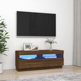 vidaXL tv ormarić s led svjetlima boja smeđeg hrasta 100 x 35 x 40 cm Cijene