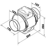  Dalap 8207 - Aksijalni ventilator AP PROFI 125 29W/230V | Eponuda.com
