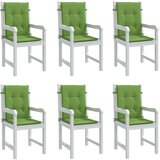  Jastuci za stolice 6 kom prošarano zeleni 100x50x4 cm tkanina | shoptok.hr