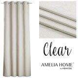  Curtain CLEAR color cappuccino printed theme boho style classic silver silver metal eyelets velvet 140x250 AmeliaHome | shoptok.hr