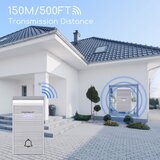 Aigostar Bežični zvončić 3xAA IP44 srebrne boje | Eponuda.com