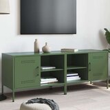 vidaXL TV omarica 2 kosa olivno zelena 68x39x50,5 cm jeklo | Shoptok.si