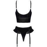 Black_Level Black Level - komplet s prekrižanimi trakovi (črne barve) | Shoptok.si