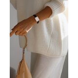 Daniel Wellington Analogni sat 'Quadro Pressed Sheffield RG White' zlatna / crna / bijela | shoptok.hr