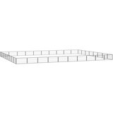 vidaXL Pasja ograda s 36 paneli črna 100x50 cm prašno barvano jeklo - - črna - 59.4 - 1000 x 800 x 50 cm - | Shoptok.si