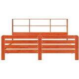 vidaXL Posteljni okvir brez vzmetnice vošč. rjav 180x200 cm borovina | Shoptok.si