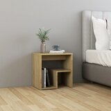 Furnova Nočna omarica sonoma hrast 40x30x40 cm iverna plošča, (21926223) | Shoptok.si