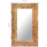  Ogledalo od masivnog drva manga 80 x 50 cm | Eponuda.com