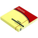 Optima Blok samolepilnih lističev, 75 x 75, 100 listov, neon rumen Cene