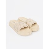 SEASTAR Light beige flip-flops with crystals | Shoptok.si