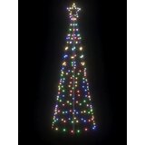  LED Božićno drvce s zemljanim klinovima Šareni 250 cm Željezo | shoptok.hr